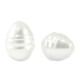 Perlas de agua dulce de imitación 8x10mm - Blanco